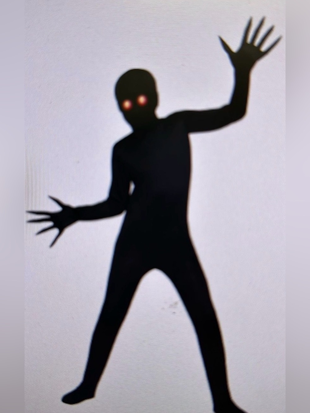 Fade Eye Shadow Demon Halloween Costume - Kids Size (8-10)